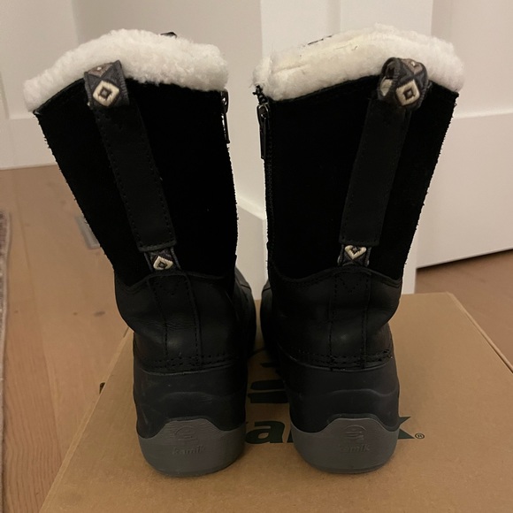 Kamik “Simona” Insulated Waterproof Winter Boots • Size 7 • Black - Picture 4 of 8